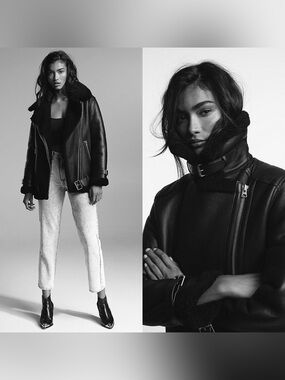 Aritzia Joan Shearling Wool Coat